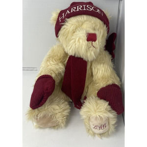 HSN RBI Harrison Bear Angel Plush 14'' 2001 Christmas Halo Wings Special Edition